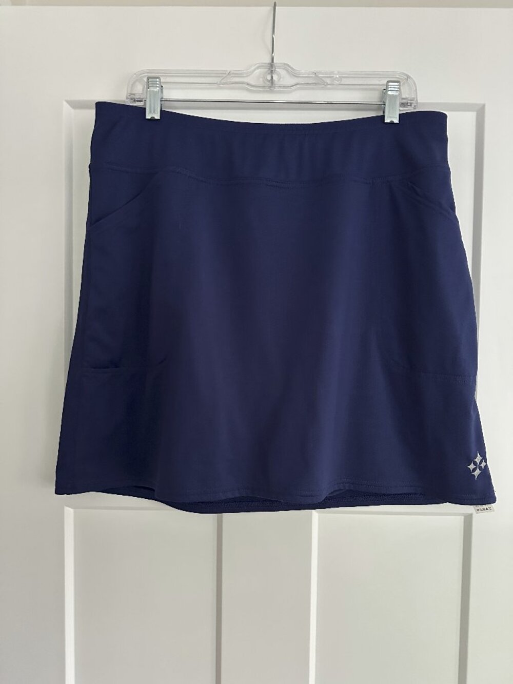 Jofit/ Mina Skort 18"/ Navy Blue/ Pull-on Style/ Front + Back Pockets/ Large